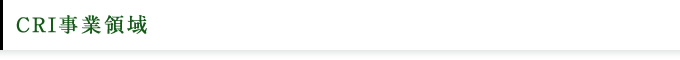 見出し 「CRI事業領域」