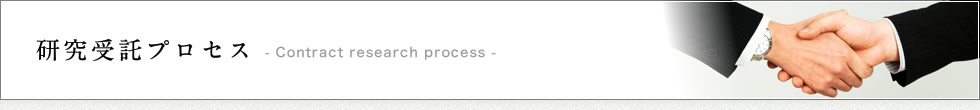 見出し 「研究受託プロセス」